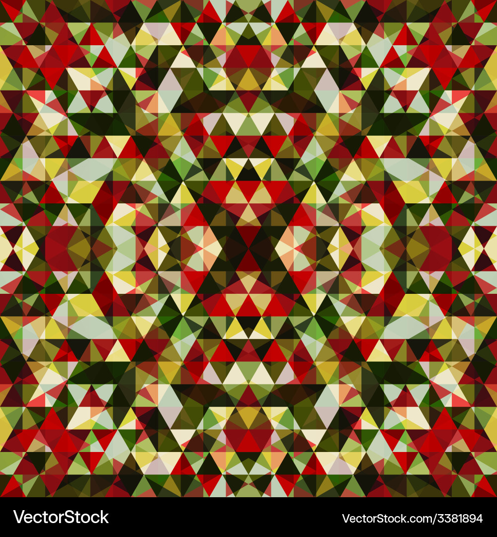 Triangular mosaic colorful background vector image