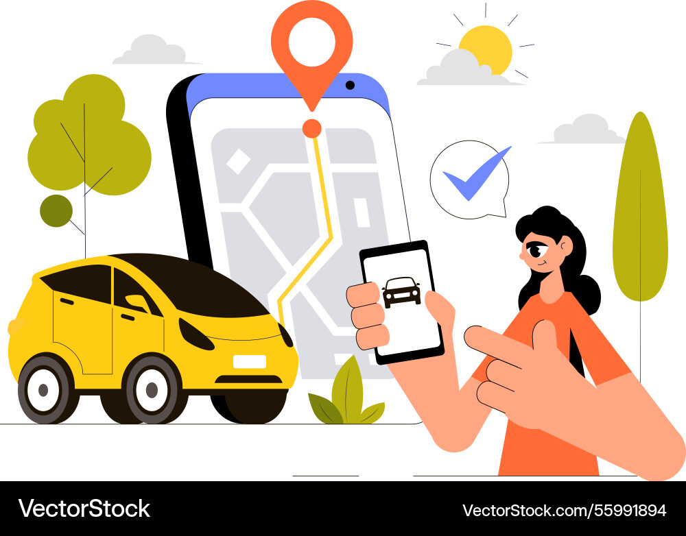 Vehicle tracking featuring workers loading Vehicle tracking featuring workers loading vector image