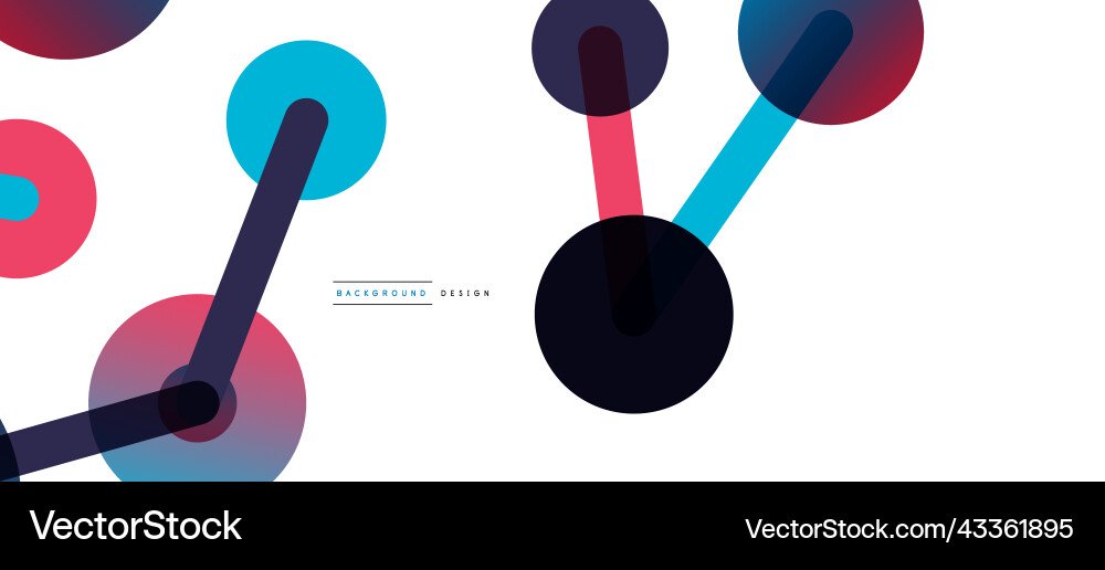 Abstract background round dots connected by lines Abstract background round dots connected by lines Vector Image