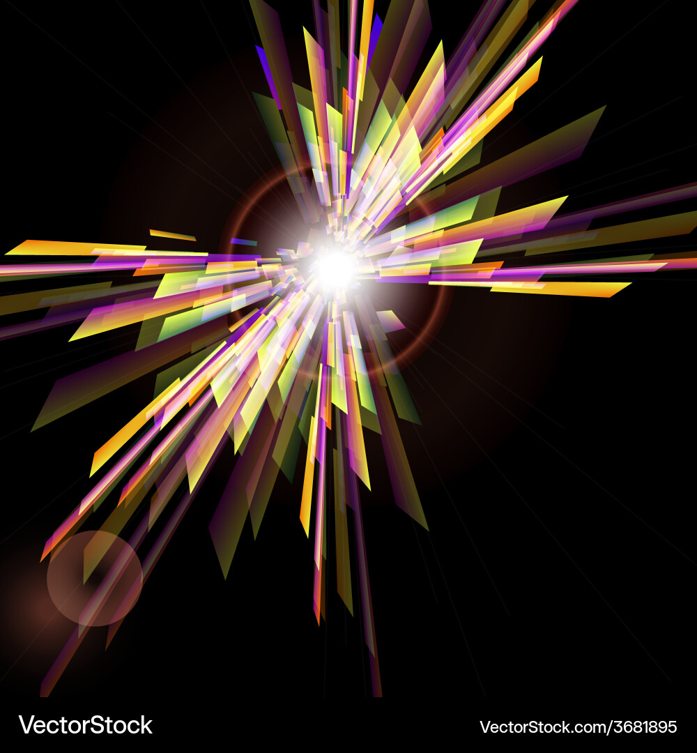 Abstract background with light burst Vector Image