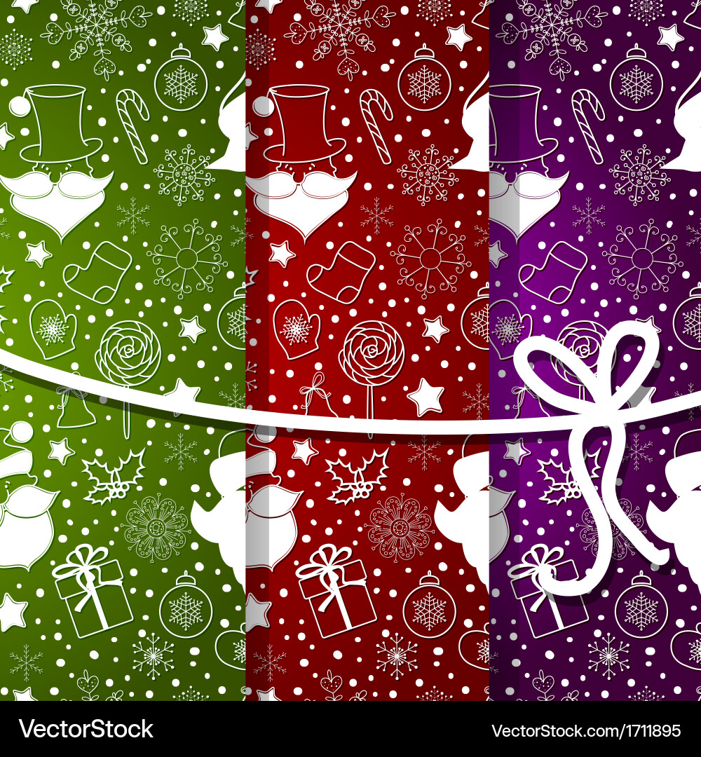 Abstract background with snowflake set vector image