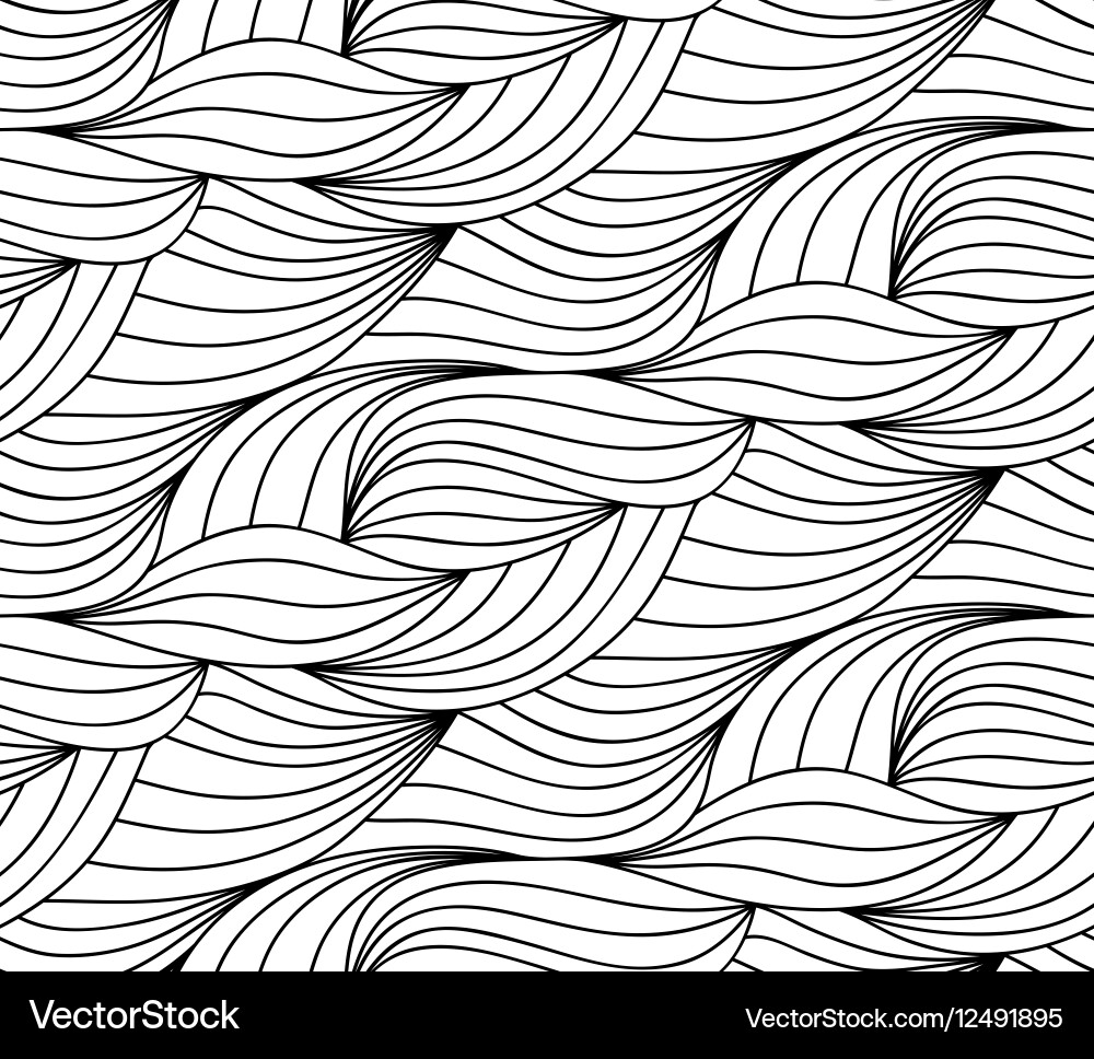 Abstract Line Wave Pattern vector image