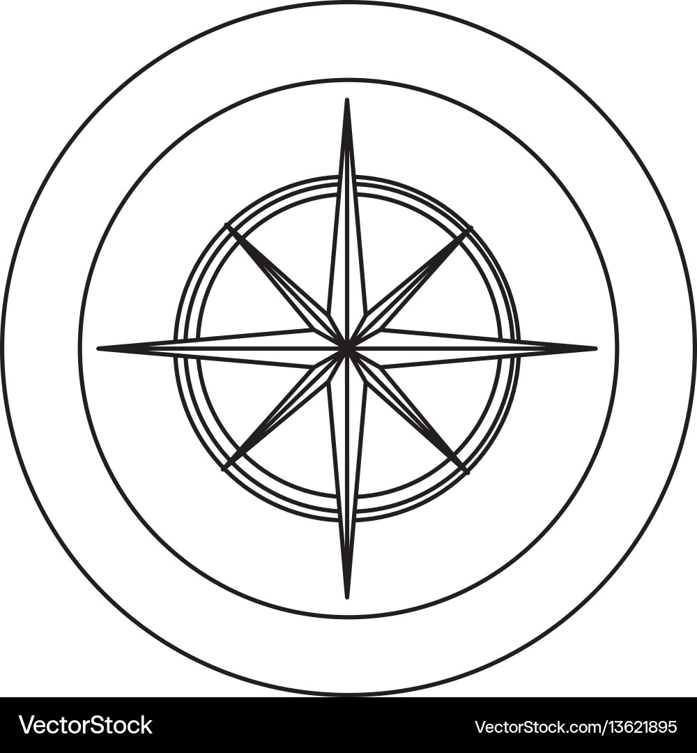 Figure symbol compass star icon – Royalty-Free Vector | VectorStock, image size:1000x1080