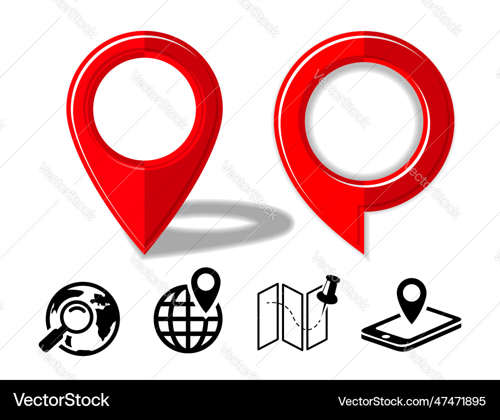 Geolocation map Punkt Symbole gesetzt Geolocation map Punkt Symbole gesetzt vektorbild