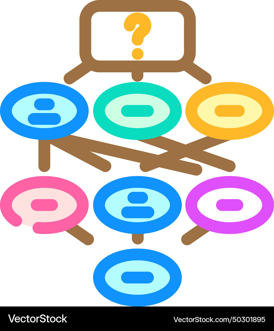 Information scent ux ui design color icon Vector Image