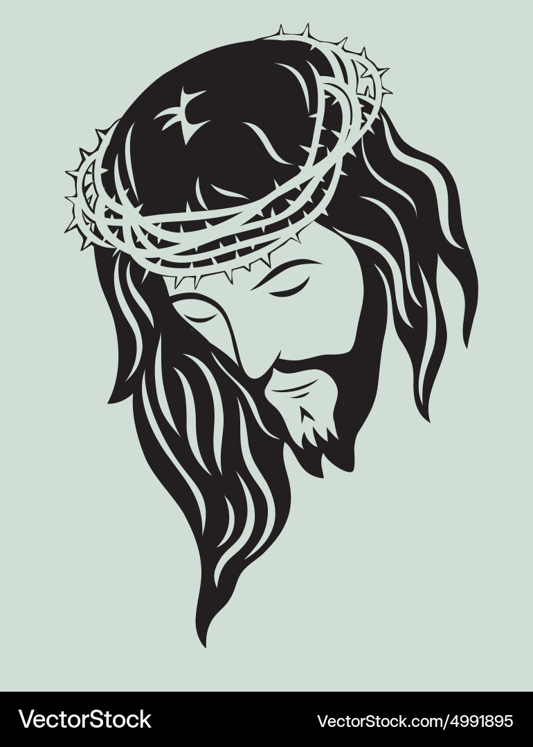 Jesus Christ Portrait vector image
