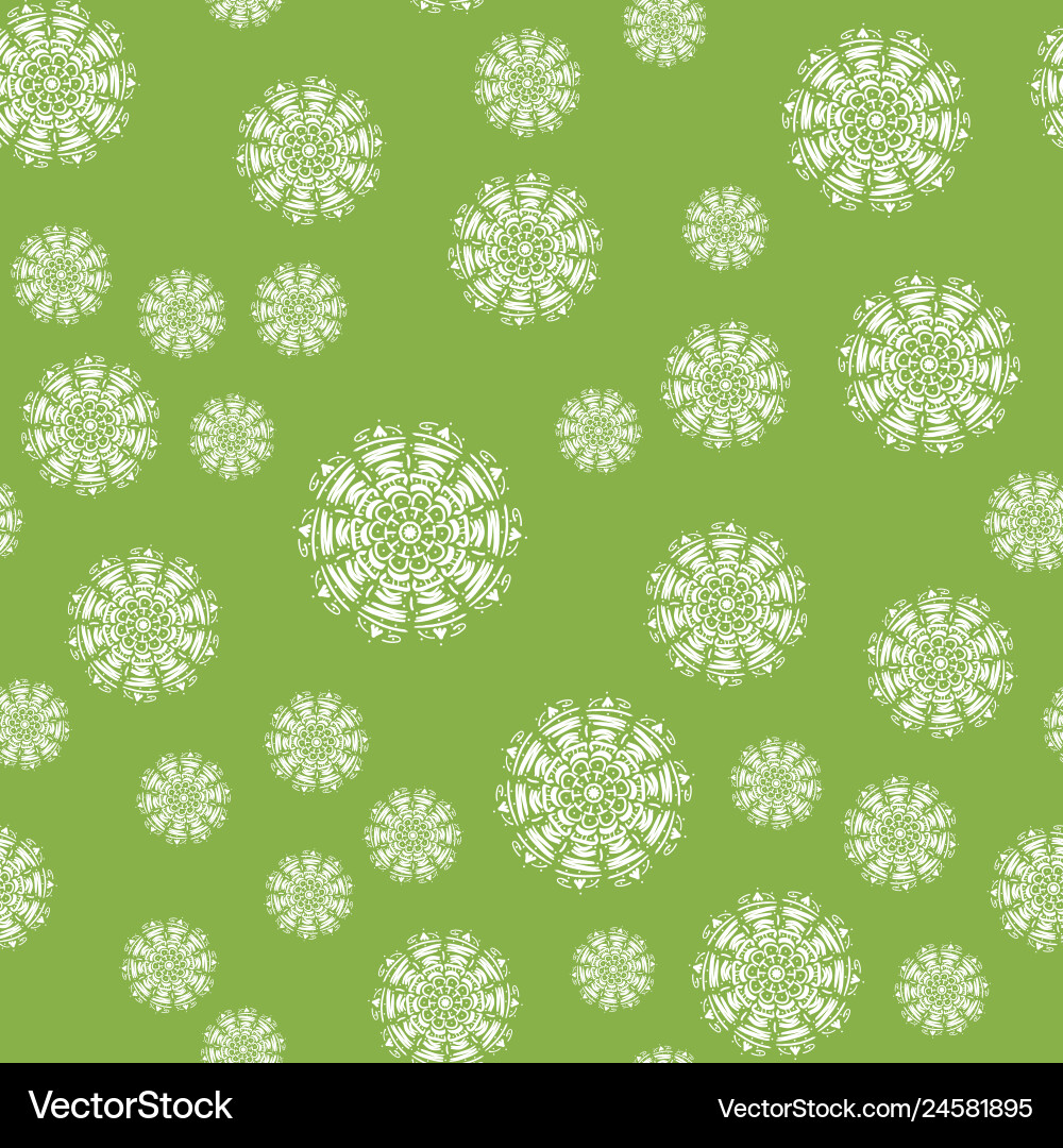 Mandala seamless pattern on a colored background Mandala seamless pattern on a colored background vector image