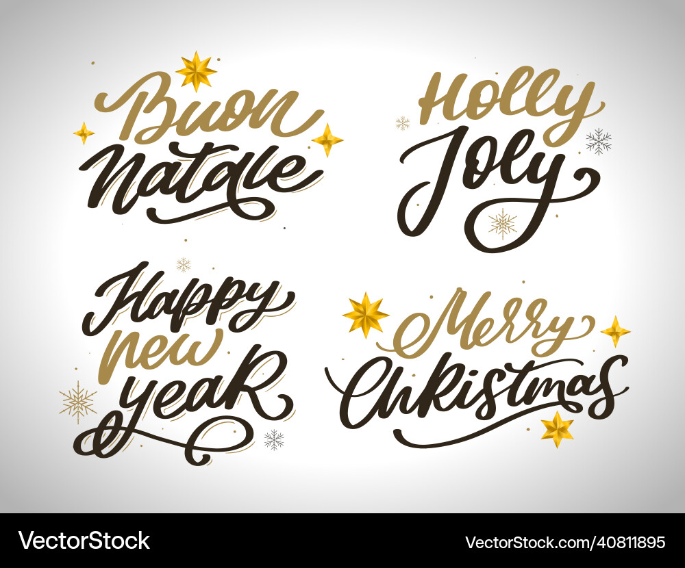 Merry year 2022 lettering Merry year 2022 lettering vector image