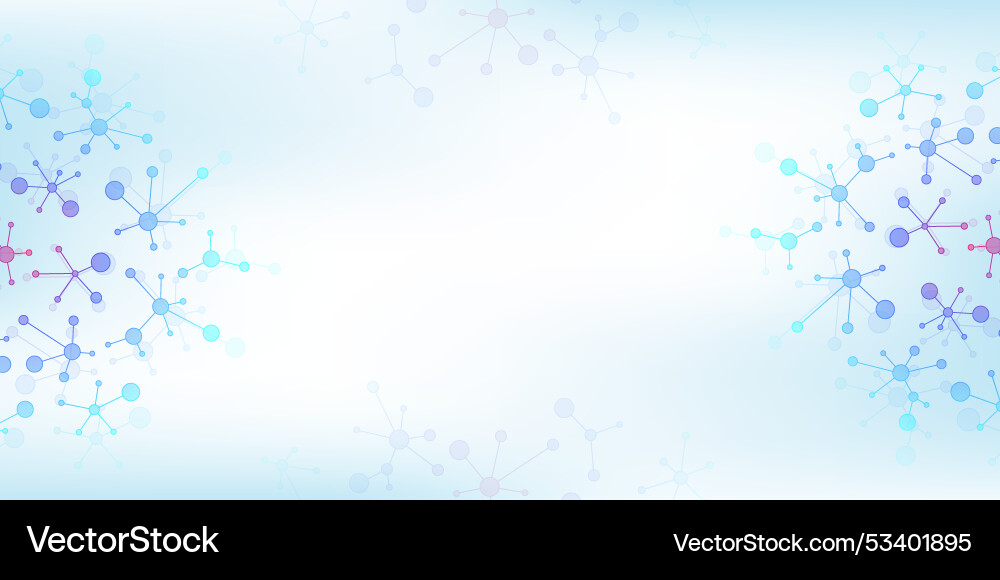 Molecular abstract structure background Molecular abstract structure background vector image