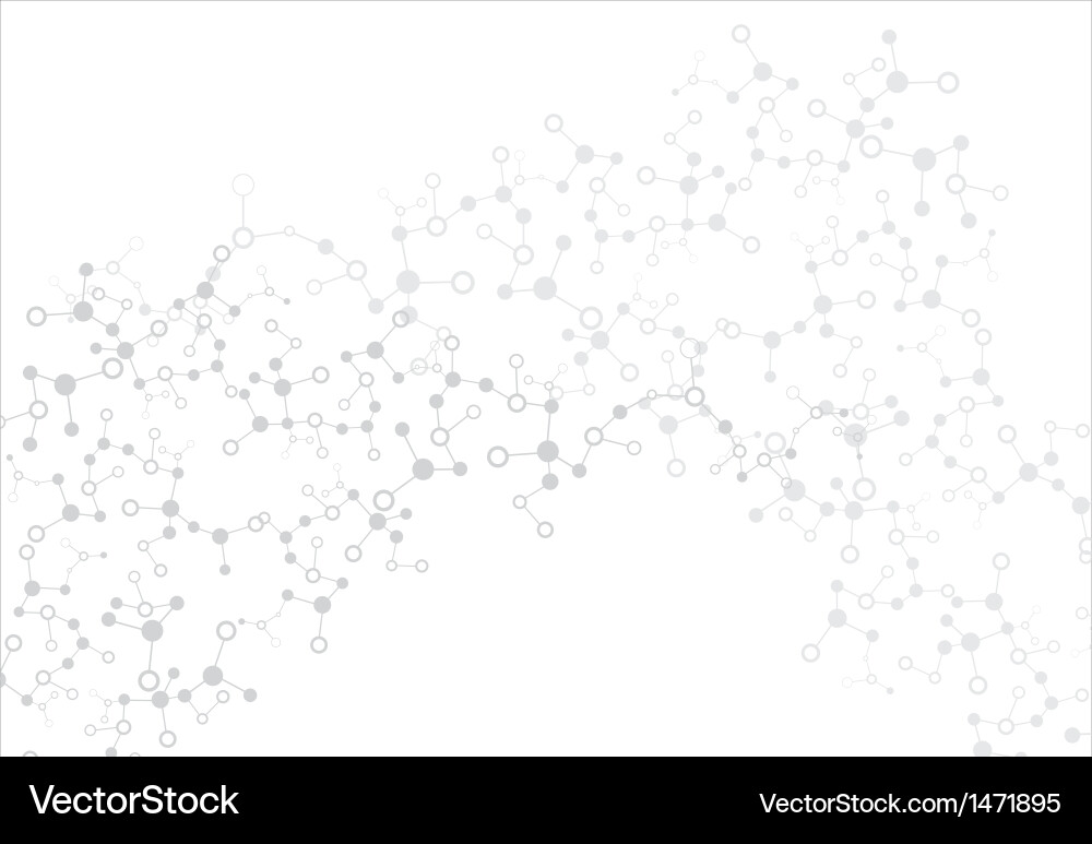 Molecular Structure Background vector image