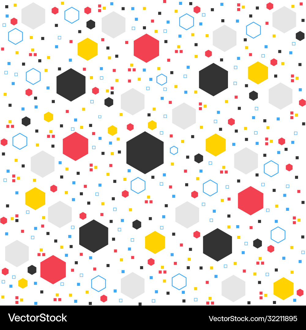 Seamless pattern abstract geometric background vector image