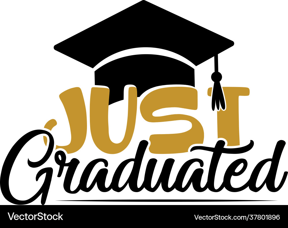 Celebratory Graduation Certificate Vector Image