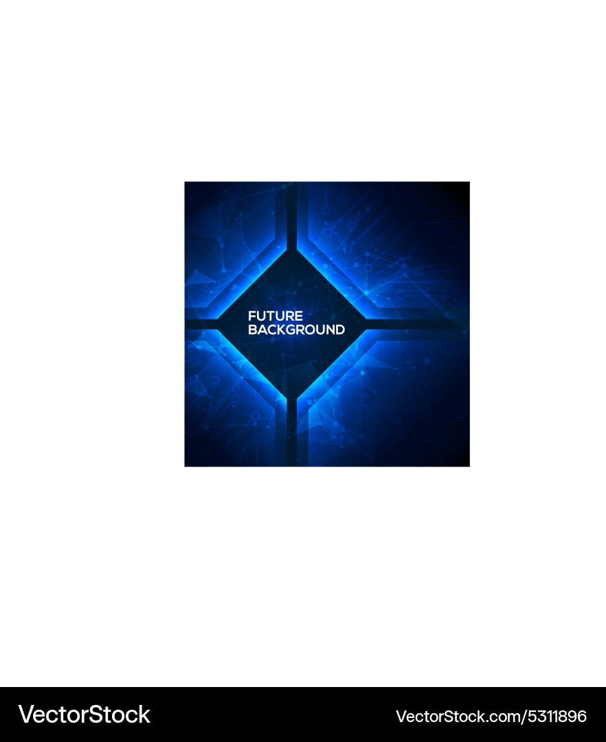 Deep Blue Tech Abstract Background vector image