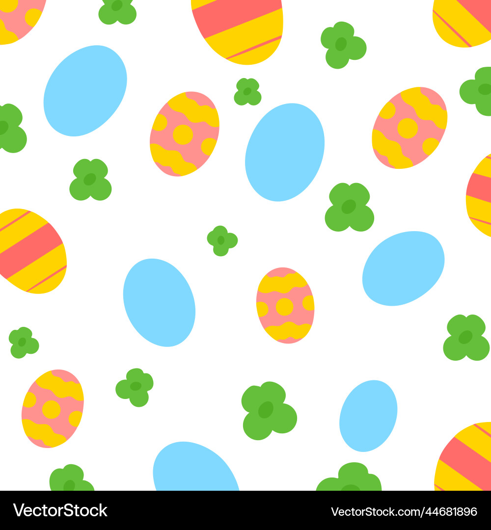 Easter colorful pattern multicolored repeating Vector Image