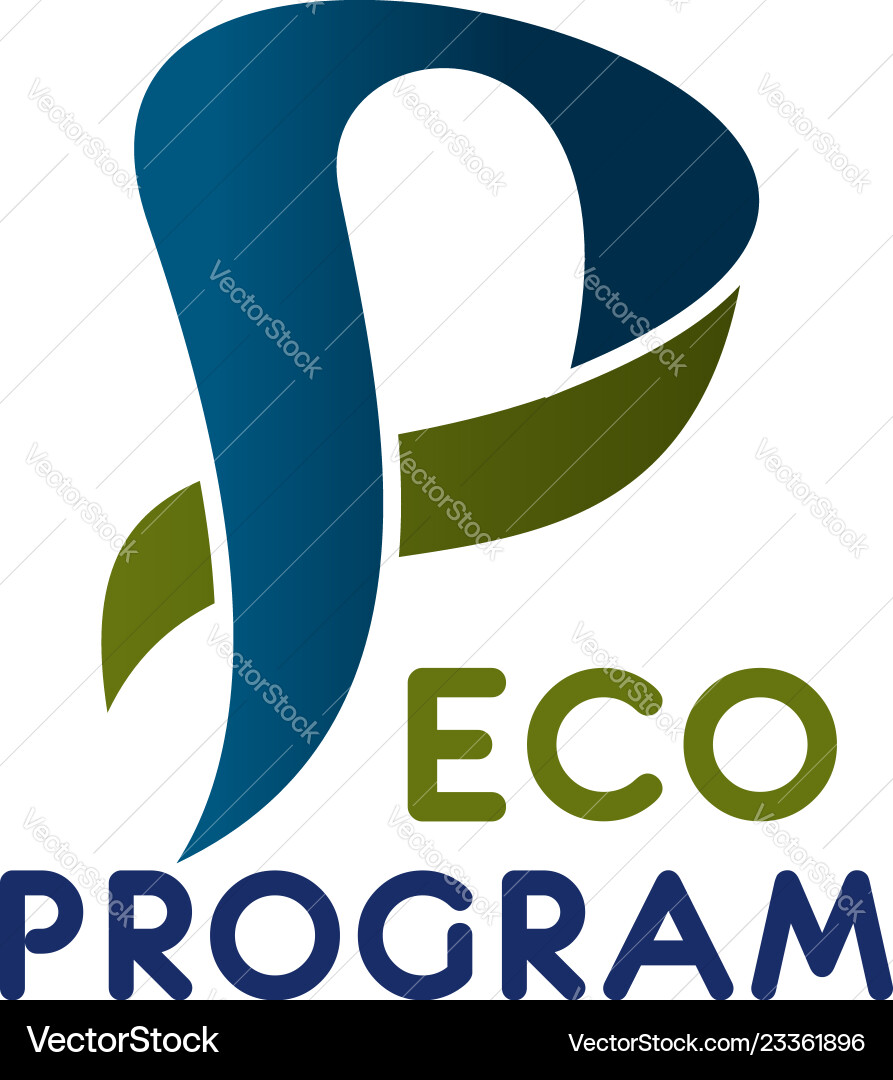 Eco Program Badge Vector Image