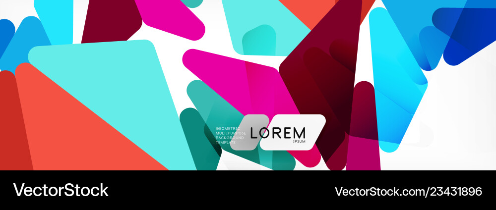 Mosaic triangular low poly style abstract Vector Image