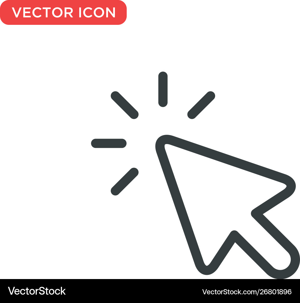 Pointer Cursor Icon Design vektorbild