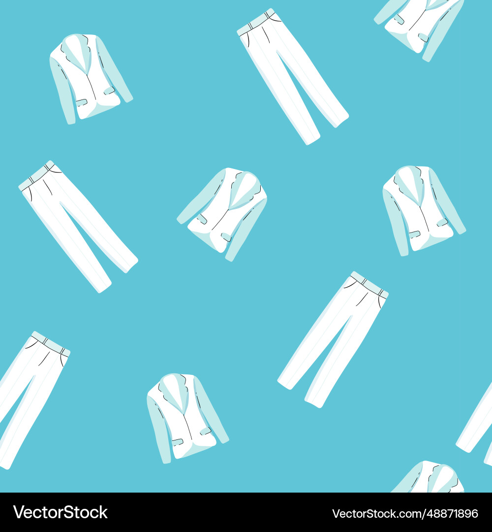 Seamless pattern for print on fabric set home vector image