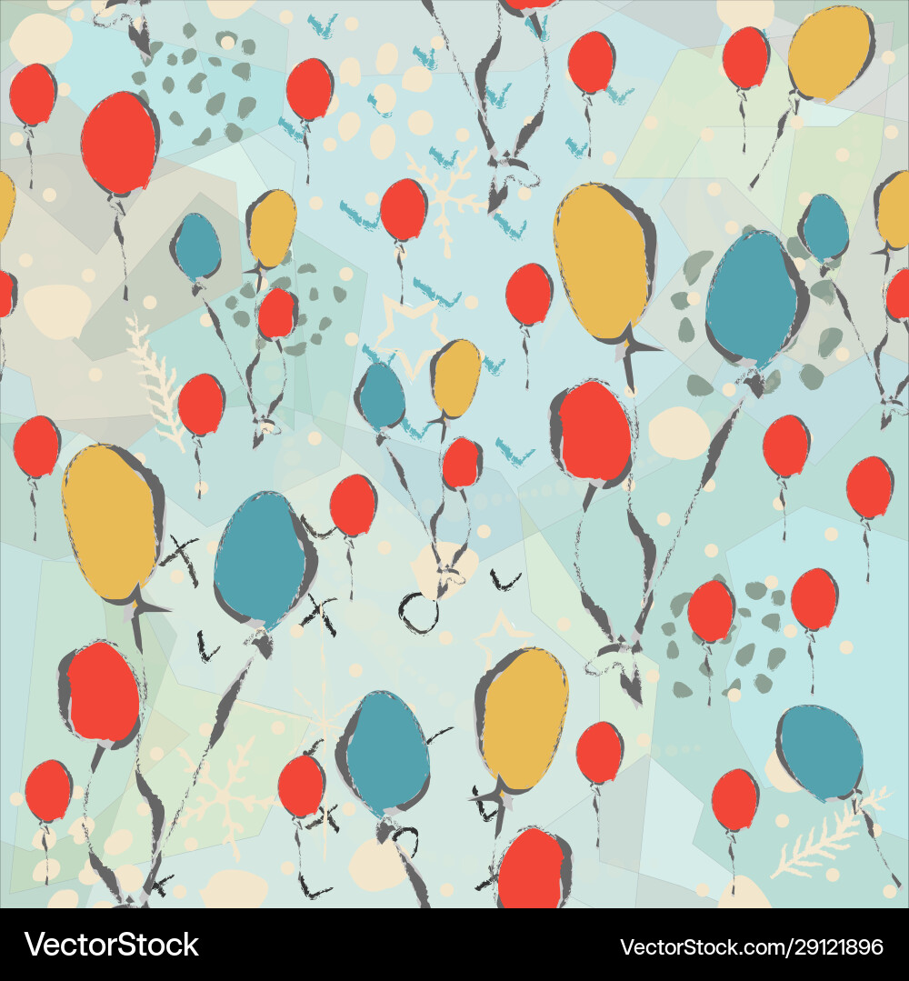 Seamless pattern with cute apples Vector Image
