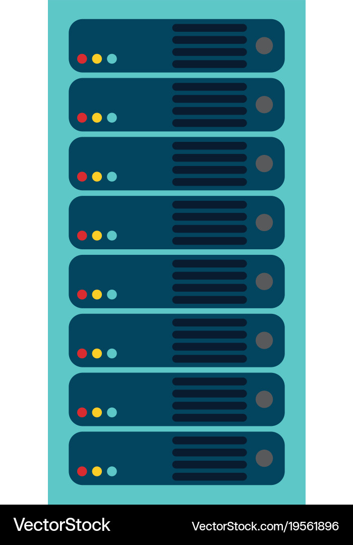 Web hosting design Vector Image