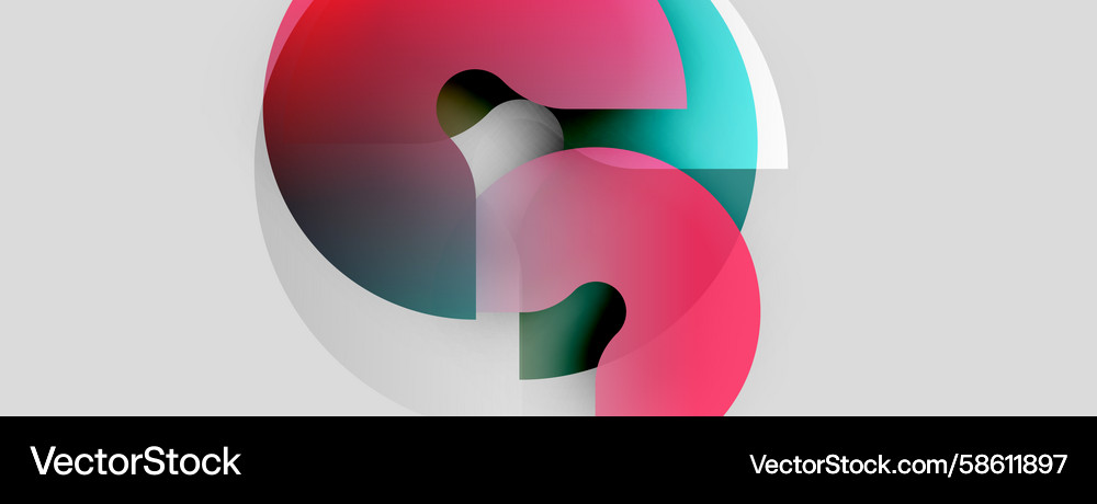 Abstract graphic design features overlapping Abstract graphic design features overlapping Vector Image