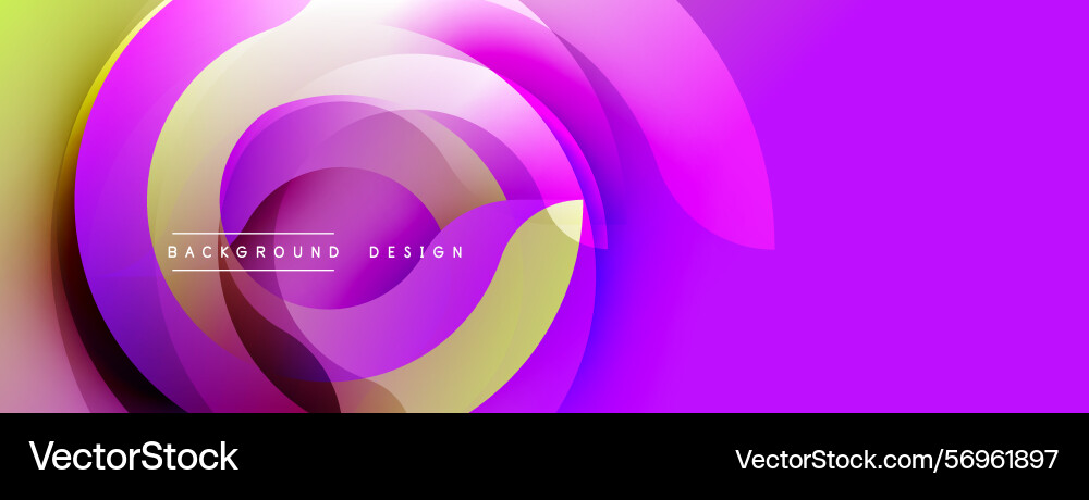 Abstract vibrant design circular layers create Abstract vibrant design circular layers create Vector Image