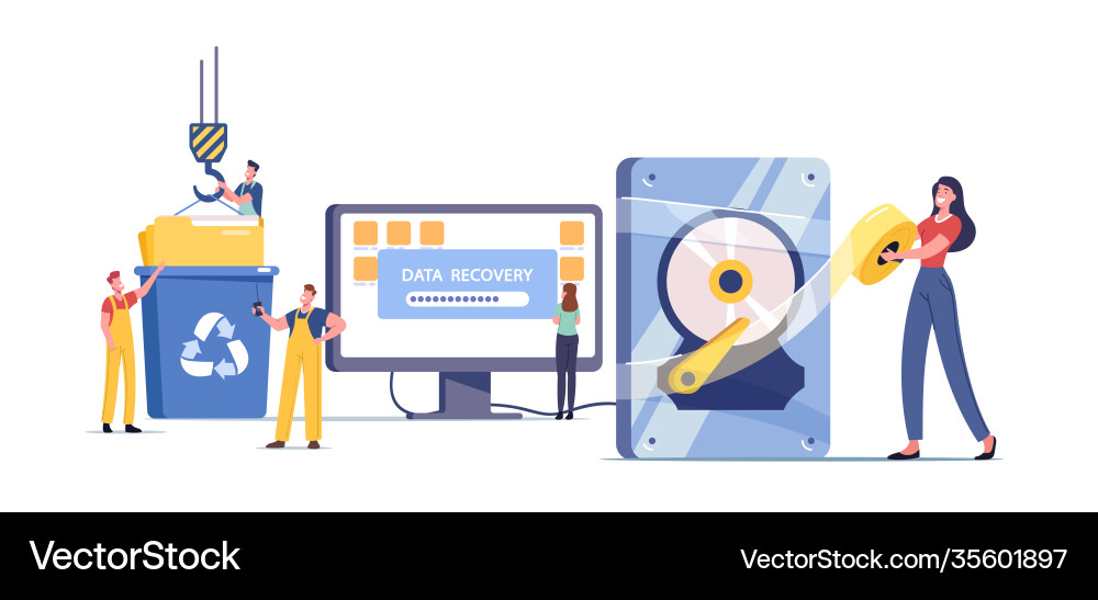 Data recovery service backup and protection Data recovery service backup and protection Vector Image