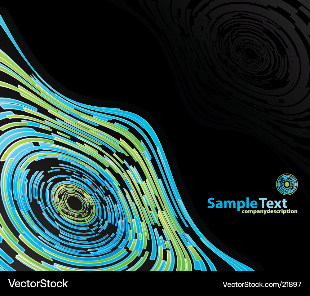 Dynamic Lined Circles Background vector image