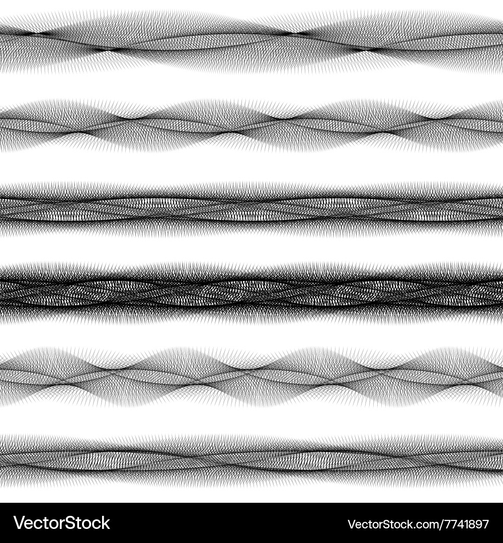Fractal Line Divider Set Vector Image