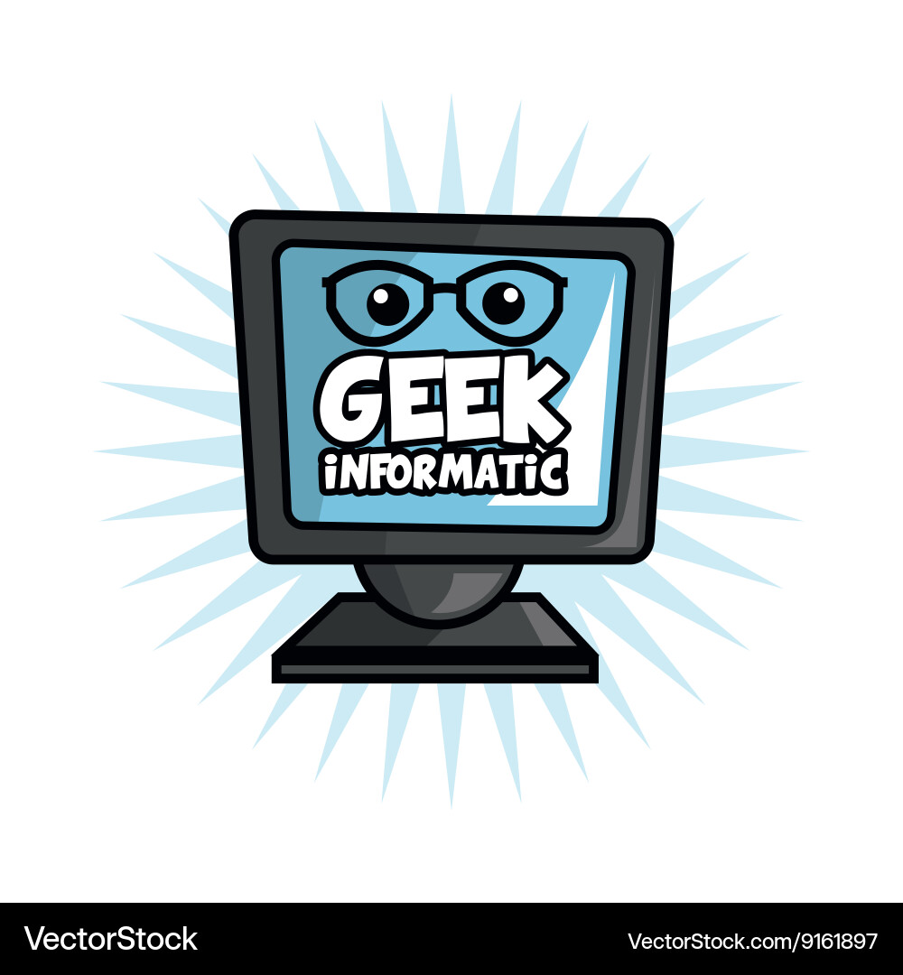 Geek design identity concept Vector Image