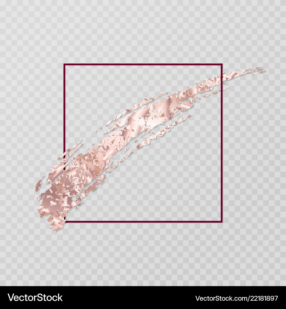 Golden Brush Stroke Royalty Free Vector Image Vectorstock
