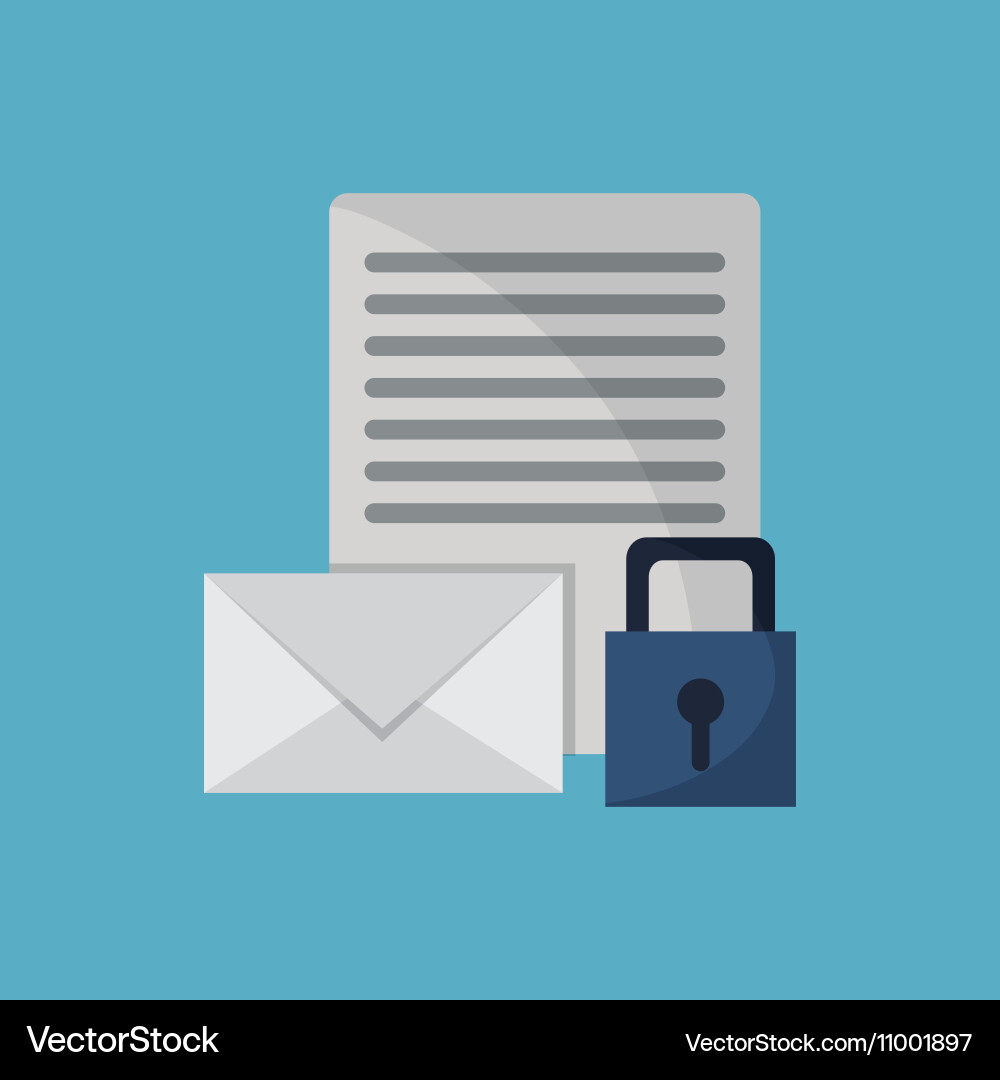 Internet security related icons image vector image