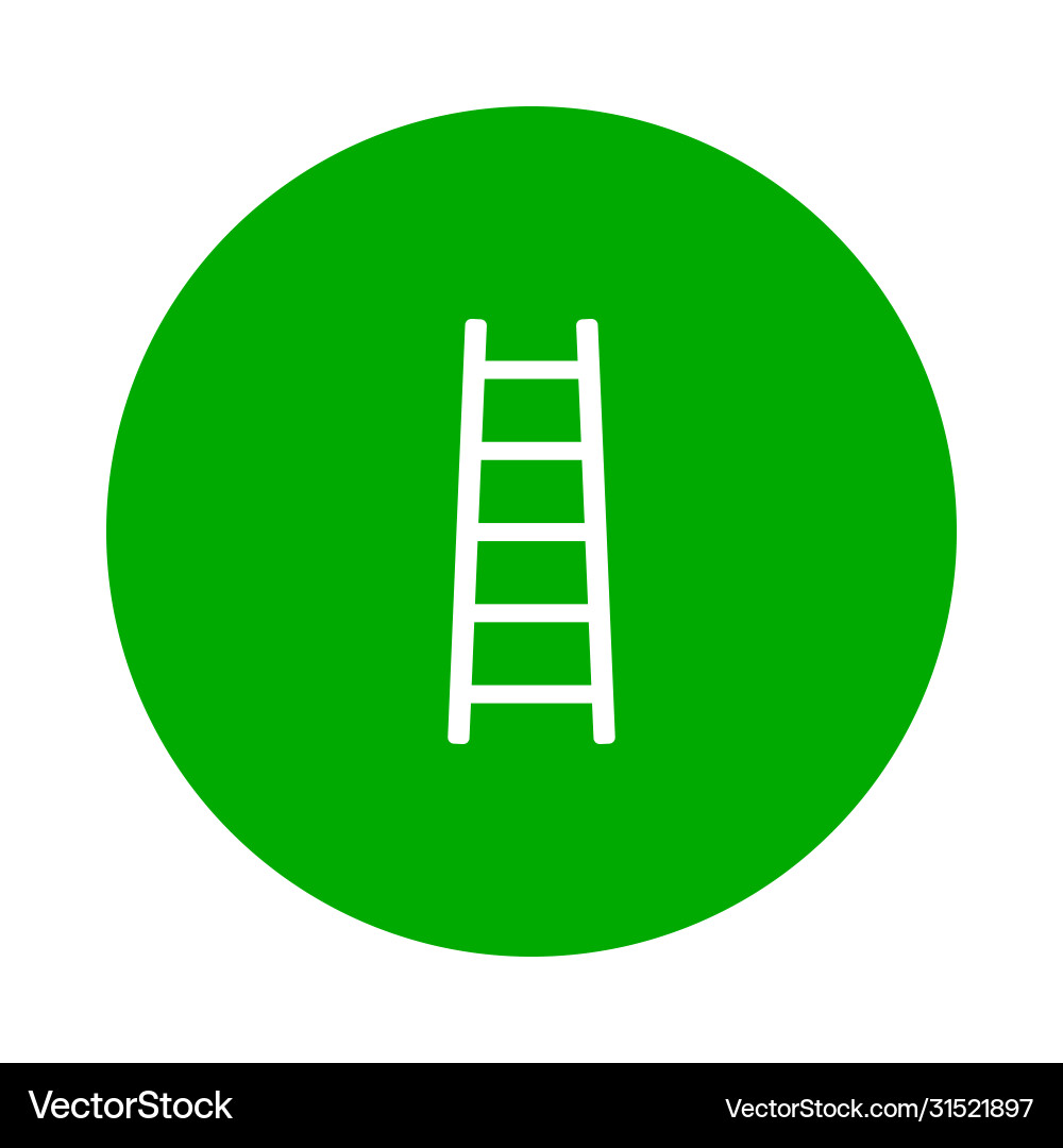 Ladder and circle Vector Image