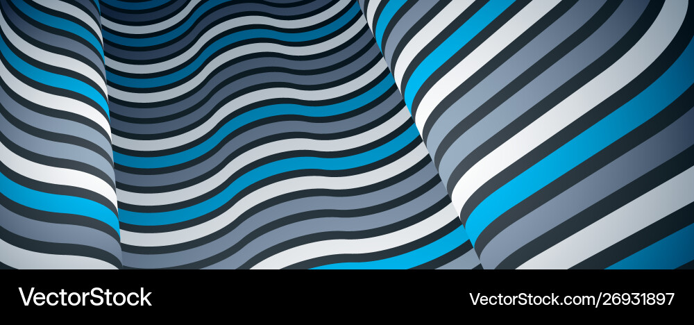 Minimal design abstract lines in 3d Minimal design abstract lines in 3d vector image