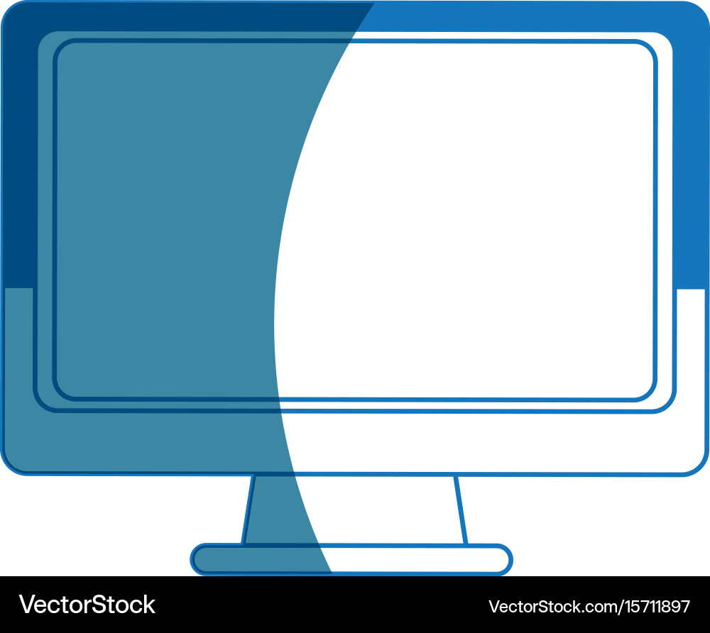 Monitor screen computer device technology Vector Image