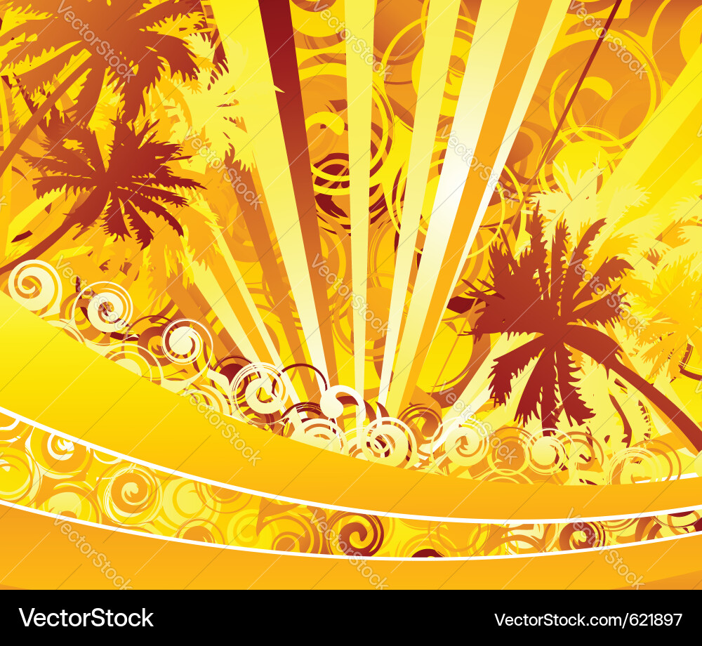 Summer card Vector Image