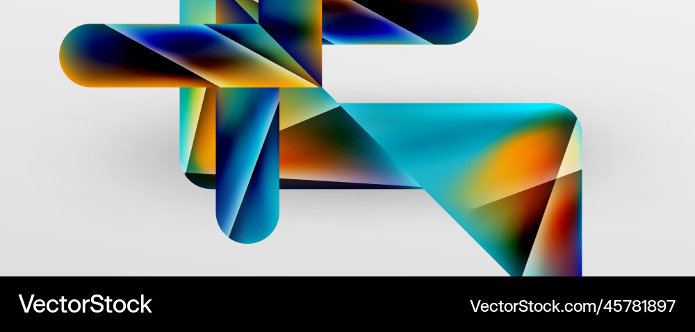 Triangle fluid color gradient abstract background Triangle fluid color gradient abstract background Vector Image
