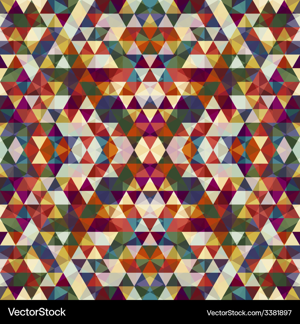 Triangular mosaic colorful background Vector Image