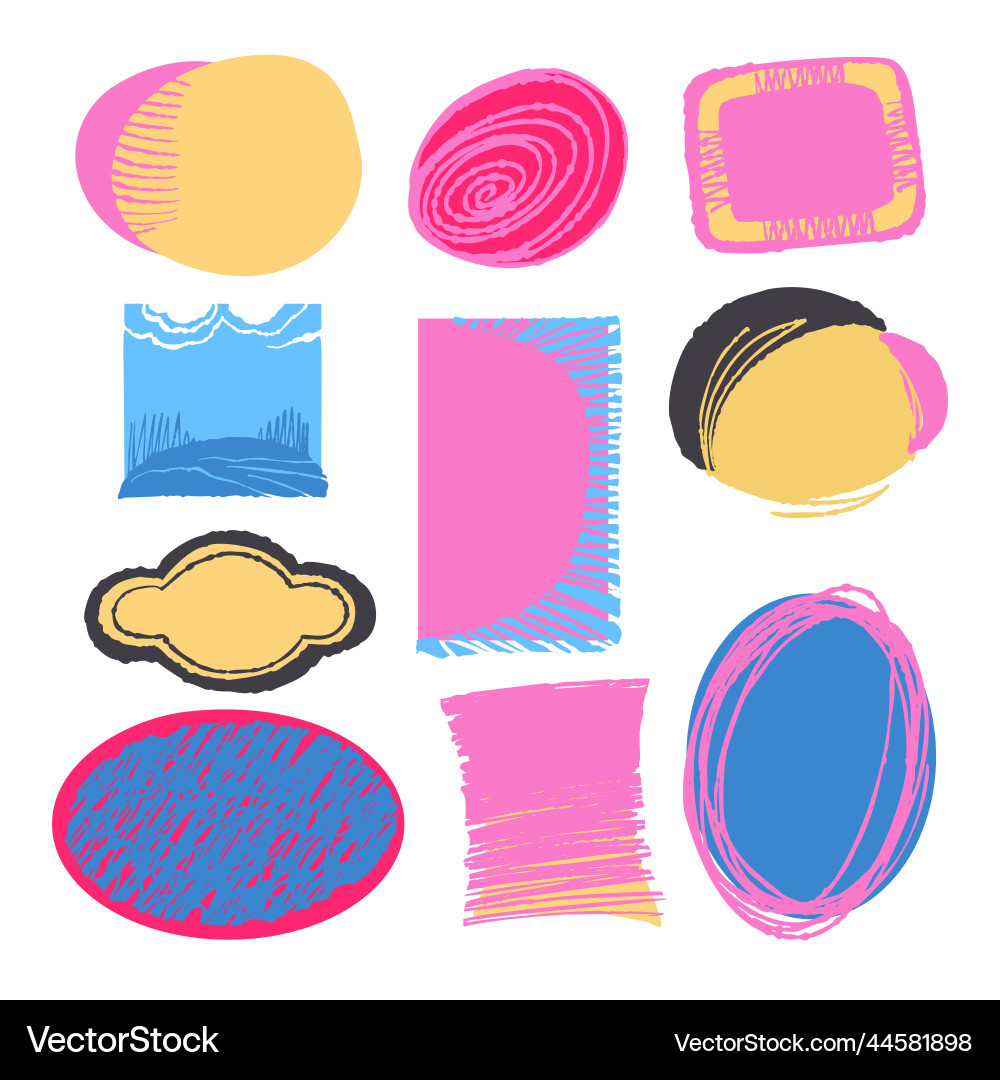 A set of elements for design A set of elements for design Vector Image
