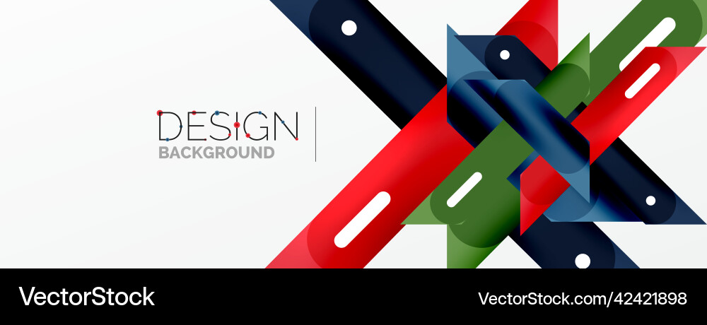 Background overlapping lines dynamic Vector Image