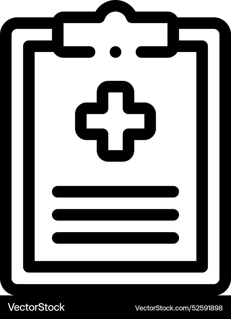 Clipboard icon thin linear style design isolated vector image