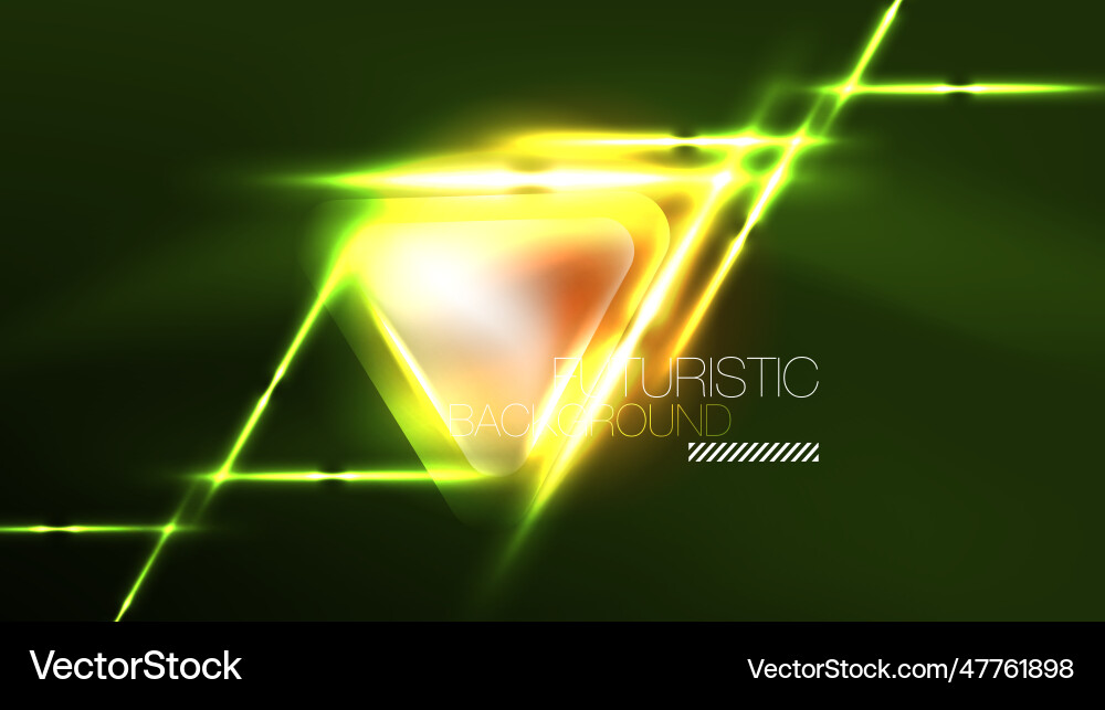 Digital neon abstract background triangles Digital neon abstract background triangles Vector Image