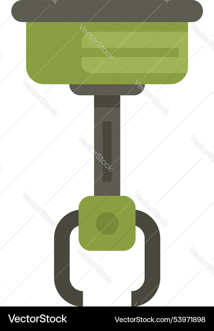 Green mechanical robotic claw picking up object Green mechanical robotic claw picking up object vector image