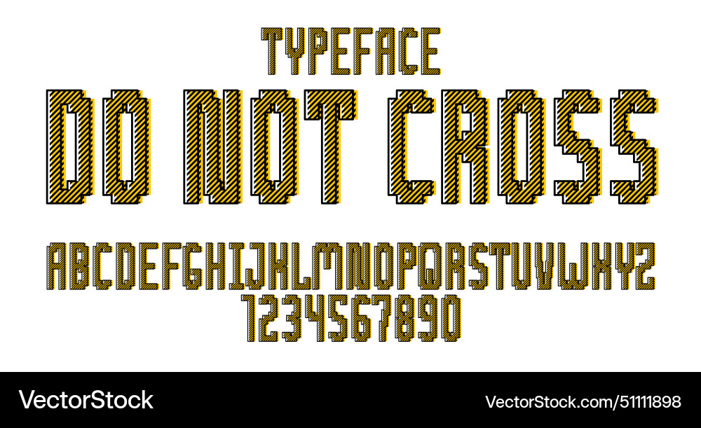 Minimal geometric cyberpunk font typeface Minimal geometric cyberpunk font typeface vector image