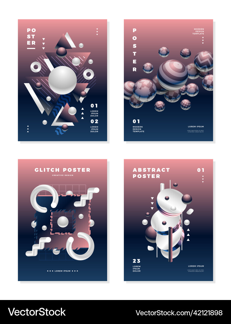 Modern abstract monochrome cover design templates Modern abstract monochrome cover design templates vector image