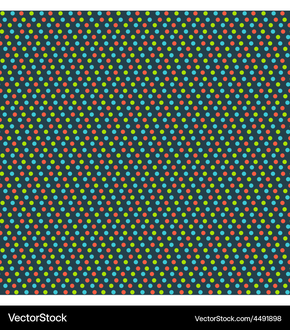 Seamless dots abstract pattern isolated on blue vector image