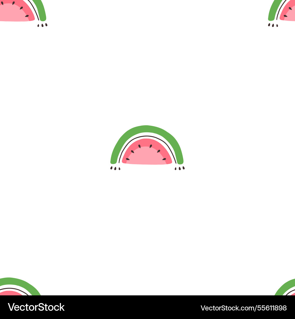 Watermelon slices seamless pattern Watermelon slices seamless pattern vector image