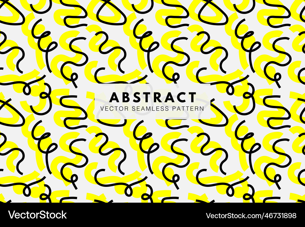 Wiggly lines abstract seamless pattern Wiggly lines abstract seamless pattern vector image