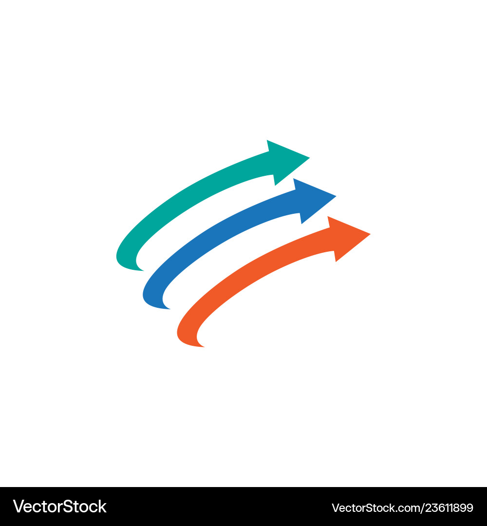 Abstract arrow image vector image