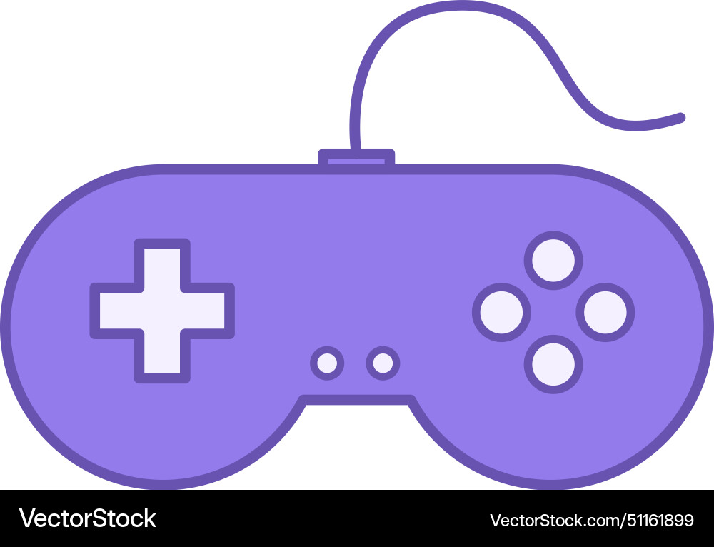 Colored retro icon of wired computer vector image